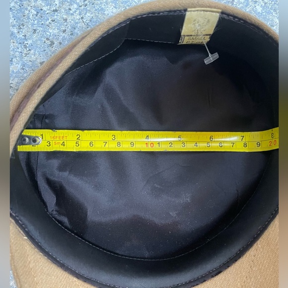 Vintage Wool Newsboy Hat Tan Brown MADE IN USA - Picture 8 of 8